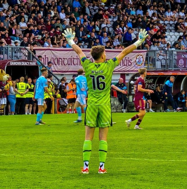 Evan - delighted with a Galway goal